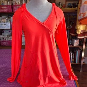 Athleta wick it swim coverup orange S